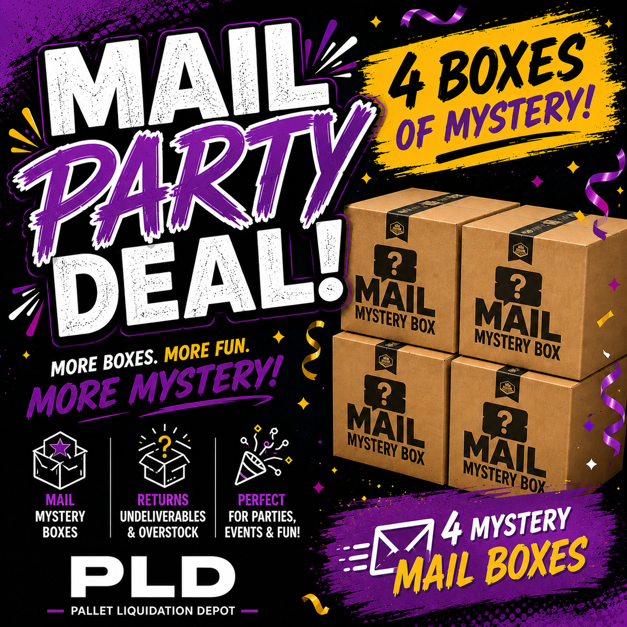 Mail Mystery Box Party DEAL (shipping included)